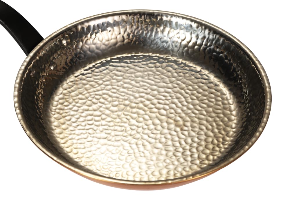 NUTRION Chefs Special Triply Steel cookware (26 Cm Copper Finish Triply Pan)