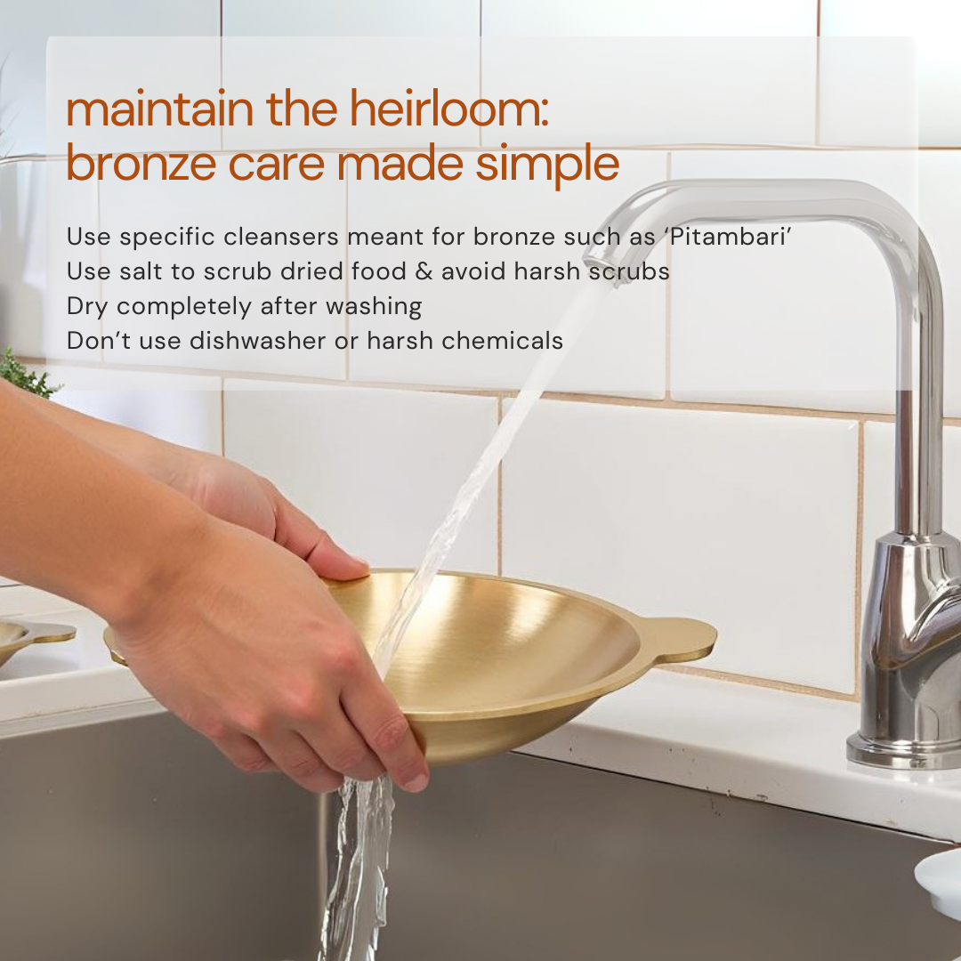 Bronze Appam Pan/Flat Kadai