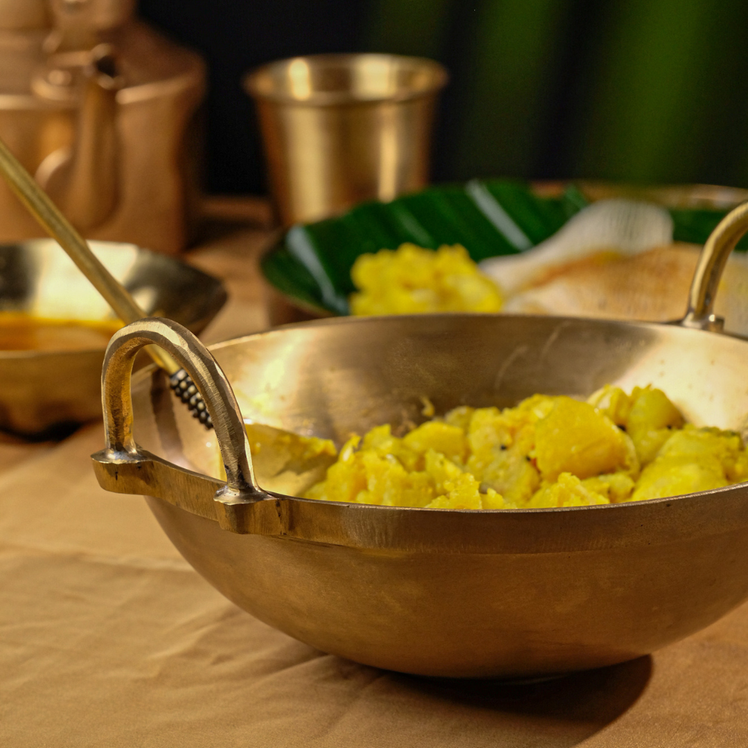 Bronze Kadai,Frying Pan & Handi Combo