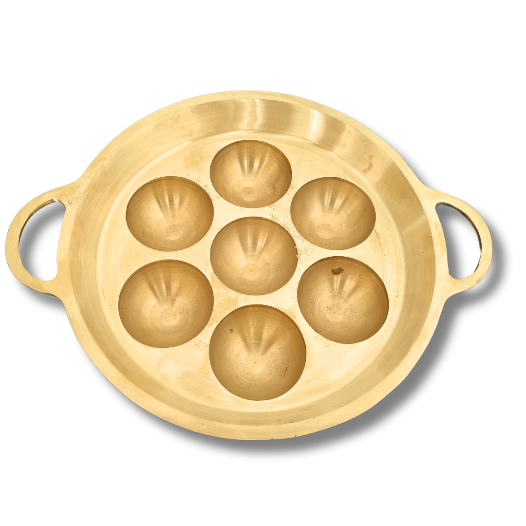 Bronze Paniyaram 8 Pit
