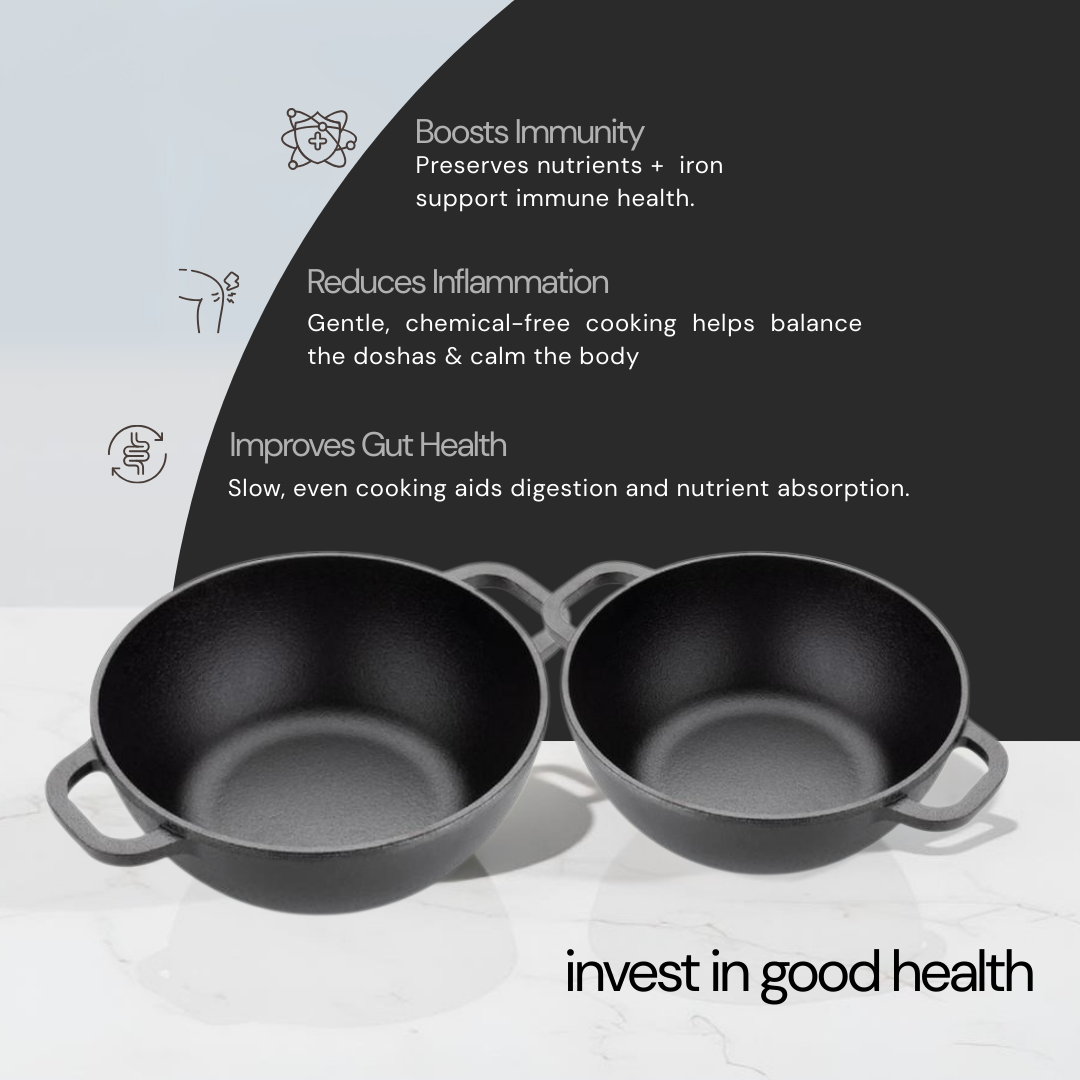Pre Seasoned Cast Iron kadai
