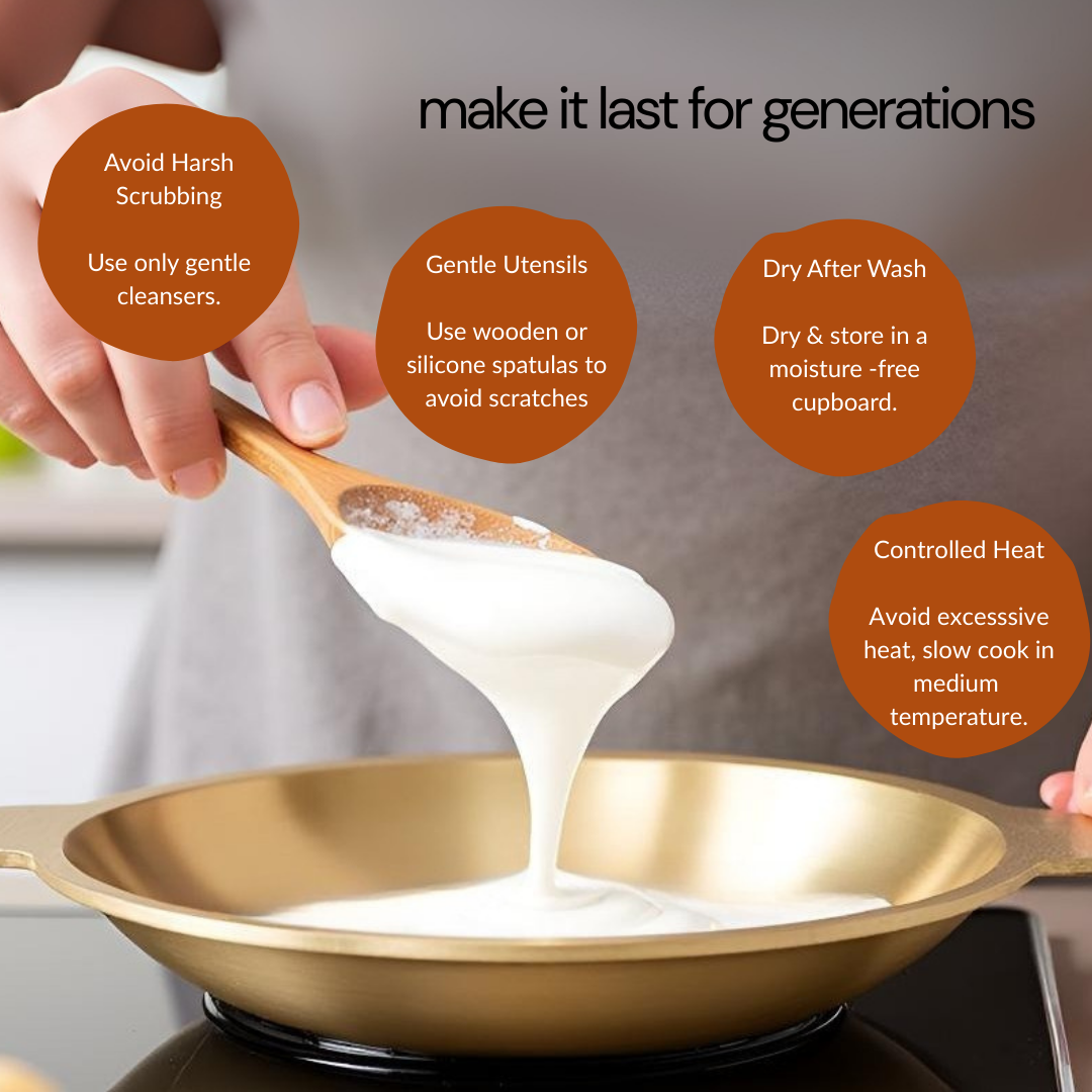 Bronze Appam Pan/Flat Kadai