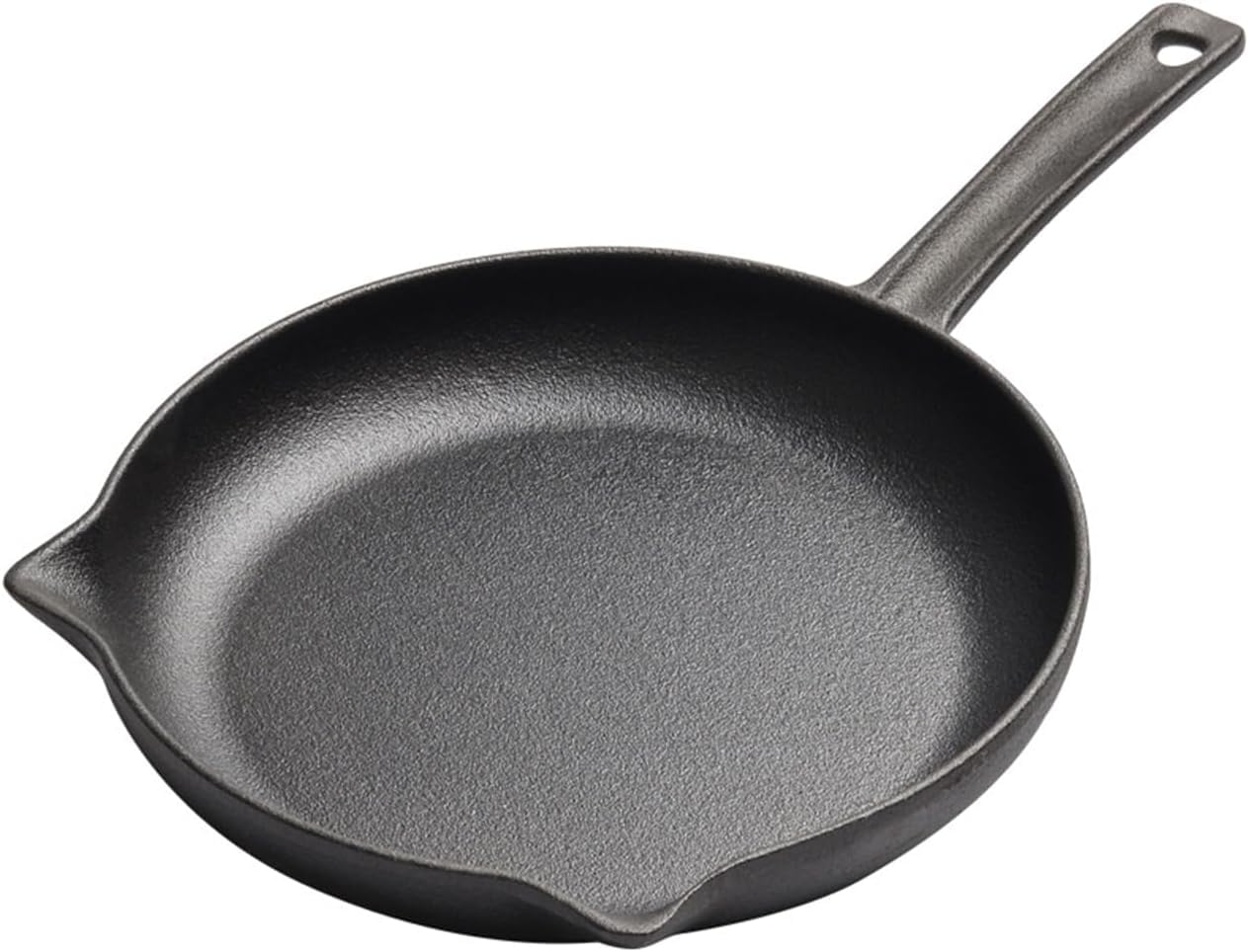NUTRION Pre-Seasoned Cast Iron Frying Pan | 10 Inch (2.5 Litre) | Heavy Duty Skillet for Frying, Sautéing, Dosa & Indian Cooking | Naturally Non-Stick, Non-Toxic & Induction Compatible