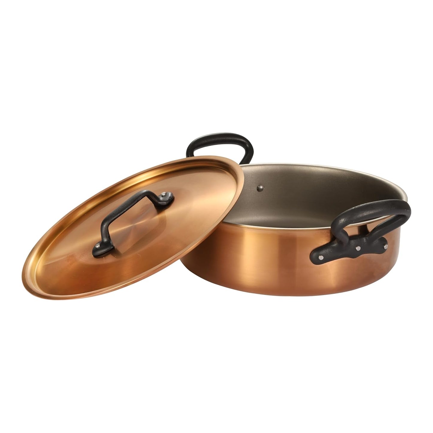 Nutrion Chefs Special Triply Steel cookware (4.2 Litre Copper Finish Pot)