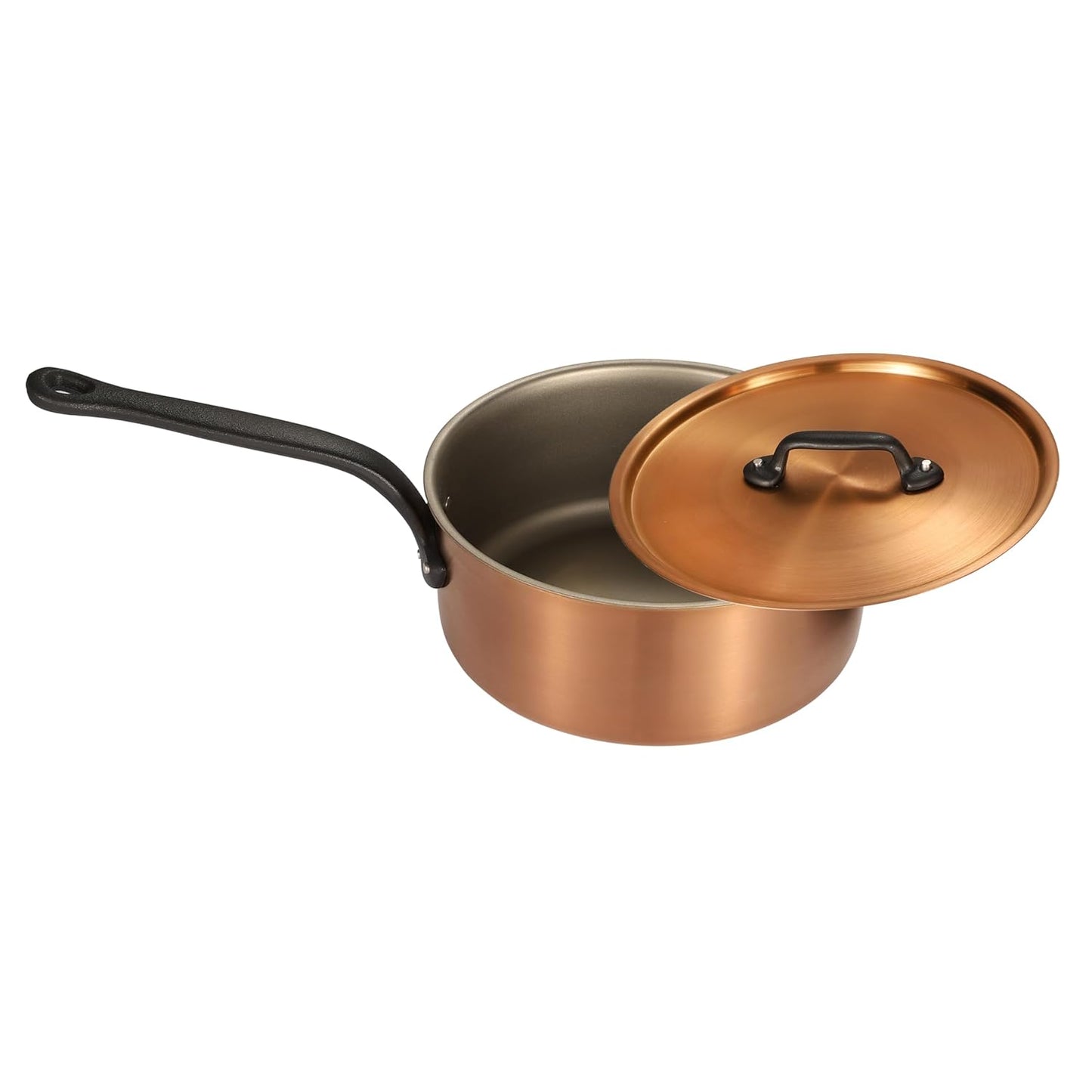 Nutrion Chefs Special Triply Steel cookware (1.5 Litre Copper Finish Pan)