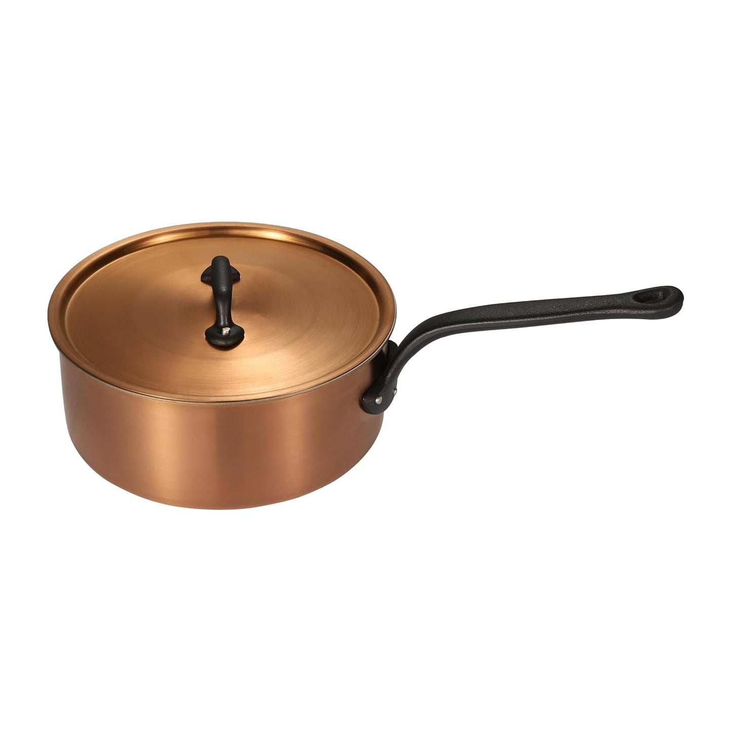 Nutrion Chefs Special Triply Steel cookware (1.5 Litre Copper Finish Pan)