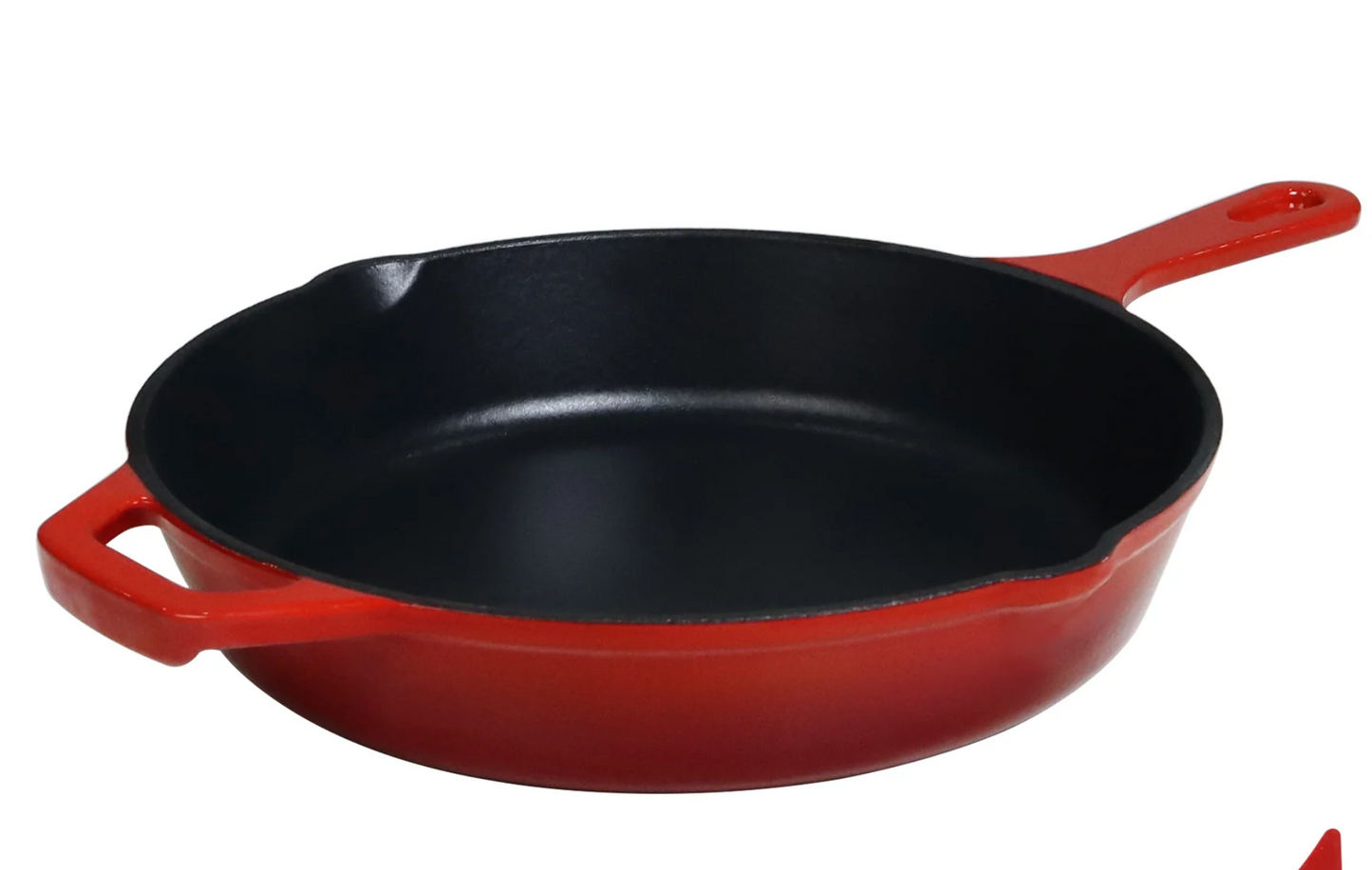 NUTRION Enamel Cast Iron Frying Pan | 10 Inch (2.5 Litre) | Heavy Duty Skillet with Enamel Coating for Frying, Sauteing & Everyday Cooking | Non-Toxic, Rust-Free & Easy to Clean Cookware